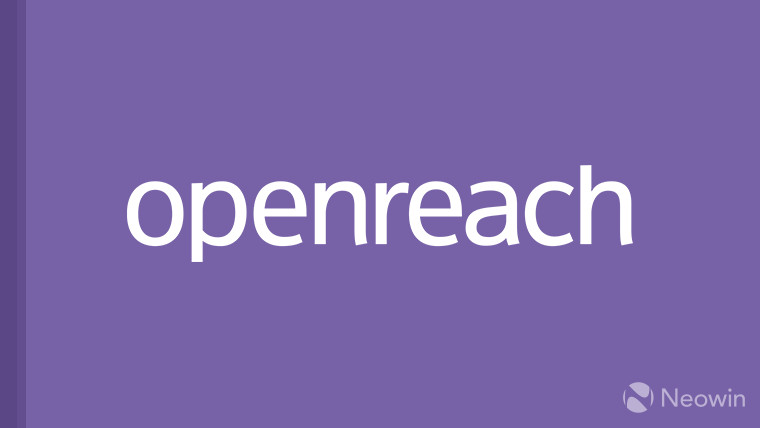 BT Openreach logo on a purple background