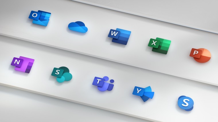 Microsoft 365 icons for Outlook OneDrive Excel PowerPoint and more