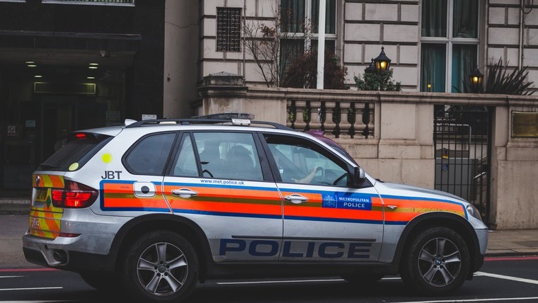 A UK police car