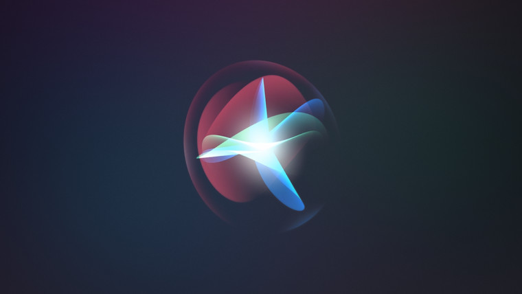 Siri logo on black background