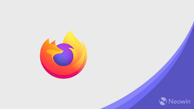 Firefox logo on a grey and purple background