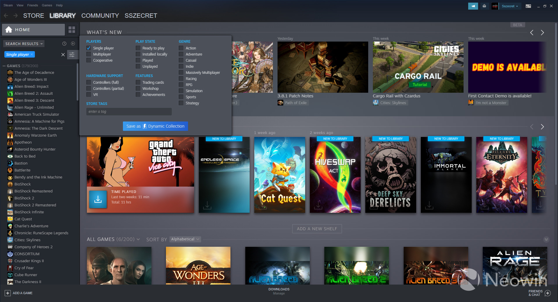 Steam Client Beta includes revamped downloads page, storage