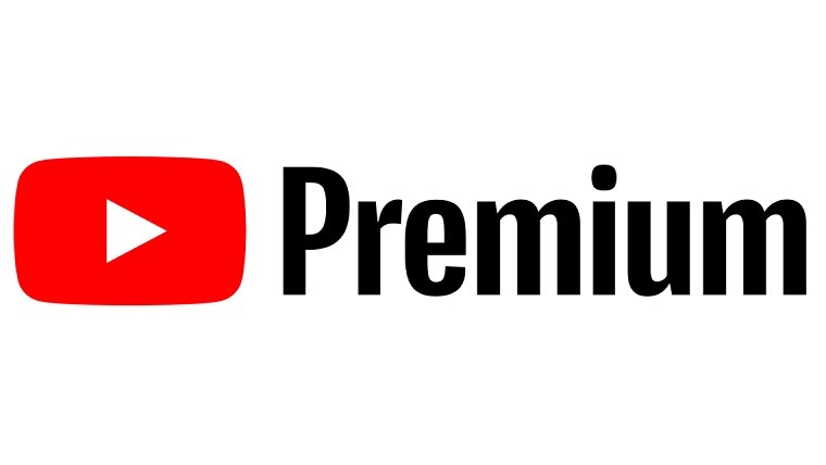 The YouTube Premium logo on a white background