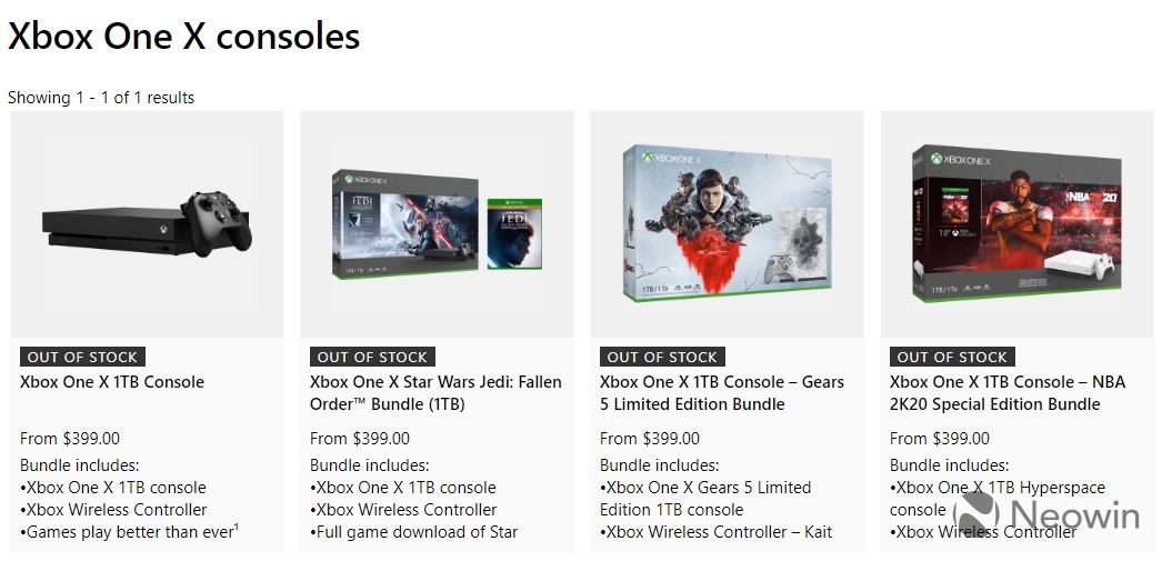 Xbox One X and Xbox One S All-Digital Edition Production