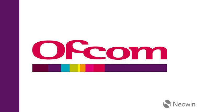 Ofcom logo on a white and purple background