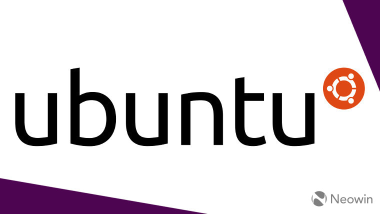 The Ubuntu logo on a purple and white background