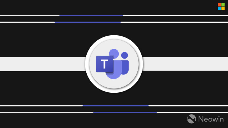 Microsoft Teams logo on a black background