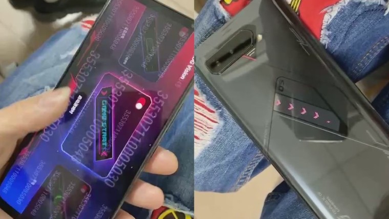 Front and rear view of the ROG Phone 5