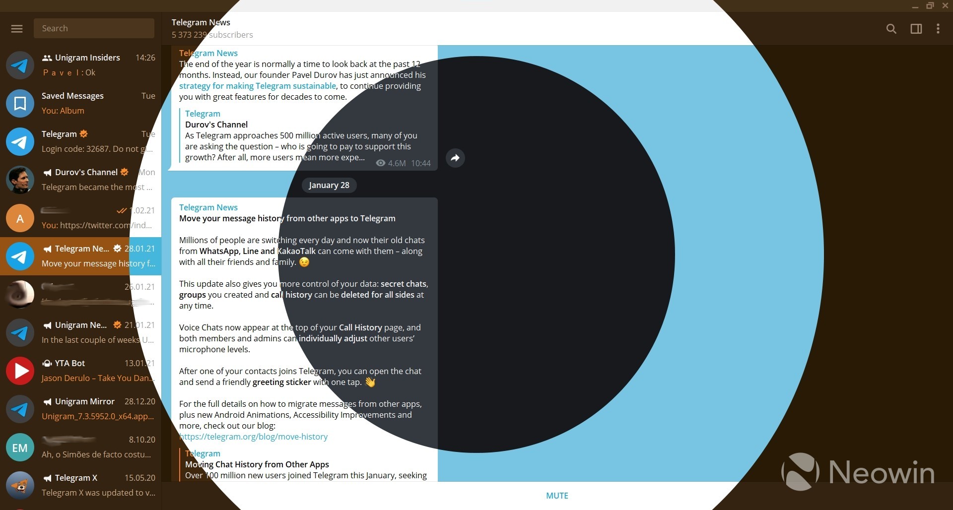 How to use dark mode and custom themes in Telegram for Android and desktop  - Neowin