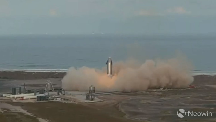 Starship SN10 landing in Boca Chica