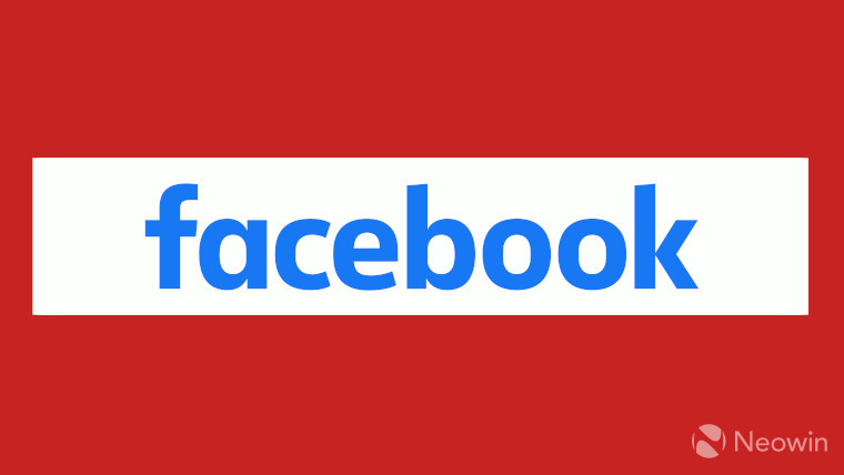 The Facebook logo with a stop sign background colour scheme