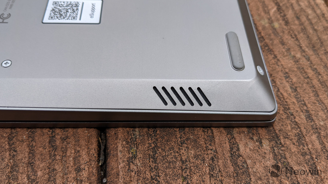 Close-up of ThinkBook Gen 2 speaker