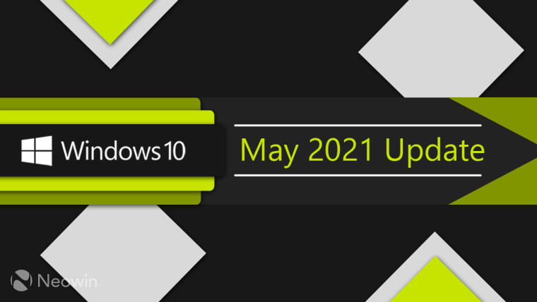 Windows 10 May 2021 Update banner