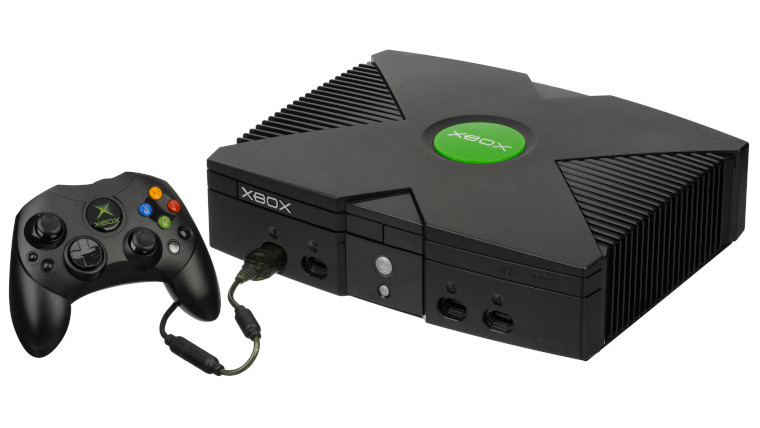 The original Xbox and controller