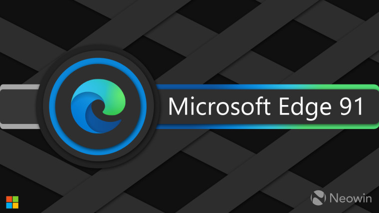 Microsoft Edge 91 written next to the Edge logo