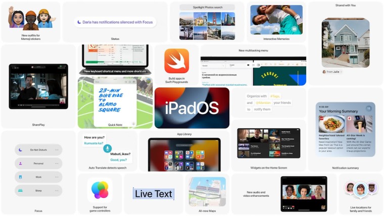 iPadOS 15 features list