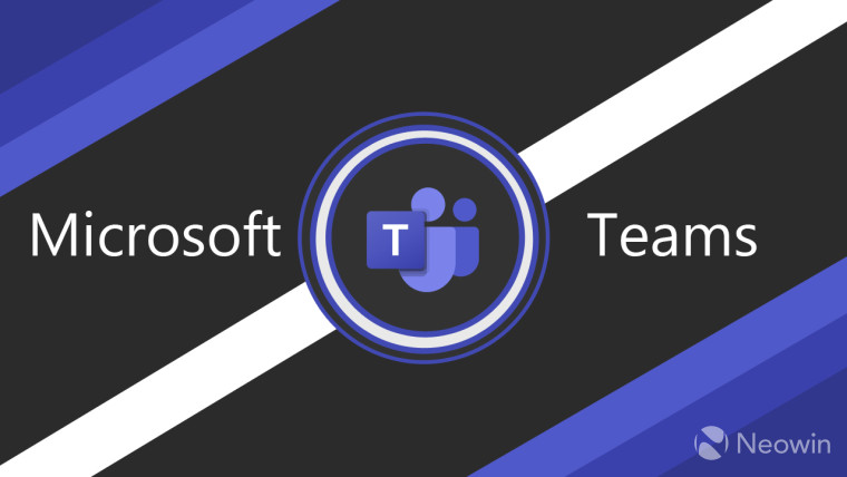 The Microsoft Teams logo with shapes around it in the different colors of the Teams logo