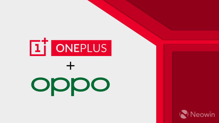 OnePLus and OPPO logos with a plus sign in between