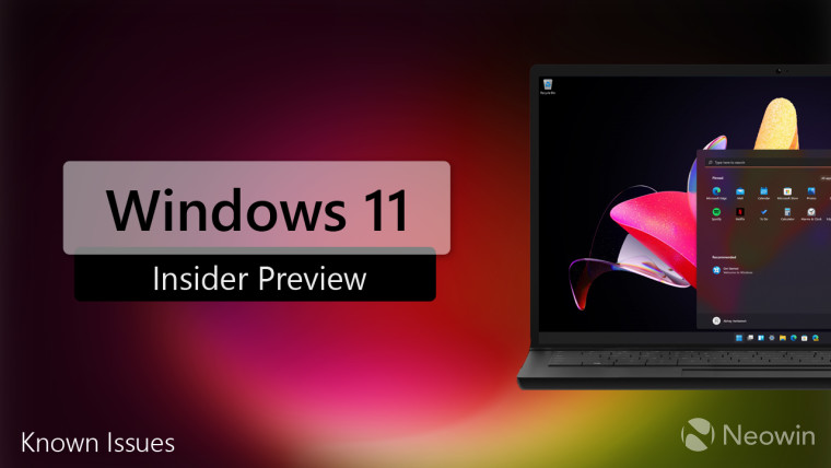 Windows 11 Insider Preview written with an image of a dummy laptop running Windows 11