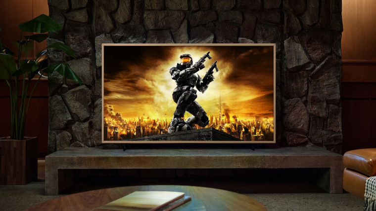 A Halo wallpaper on The Frame