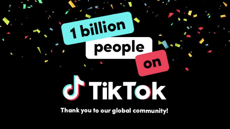 TikTok celebrates 1 billion users