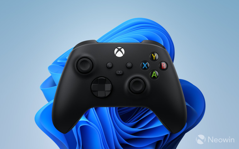 xbox controller on top of Windows 11