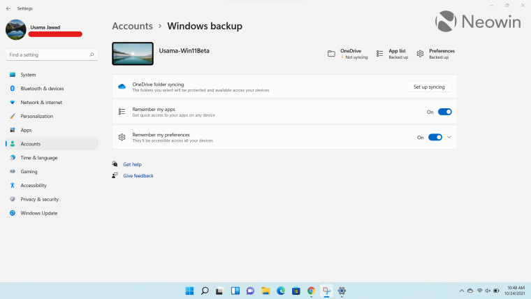 Windows Backup in Windows 11