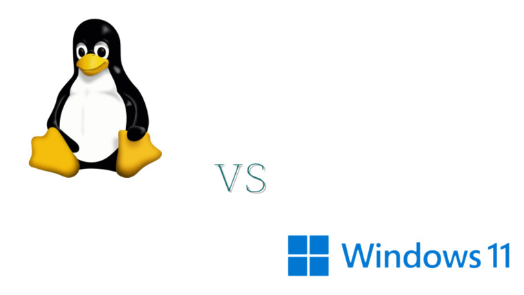 Tux Linux vs Windows 11