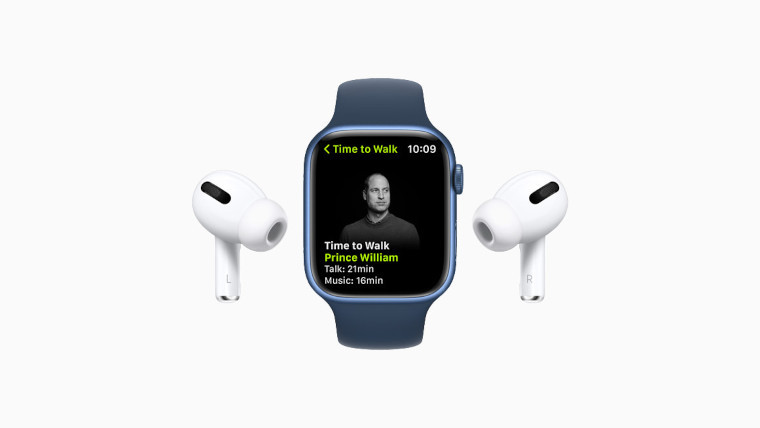 The Prince William episode on Fitness Plus on an Apple Watch