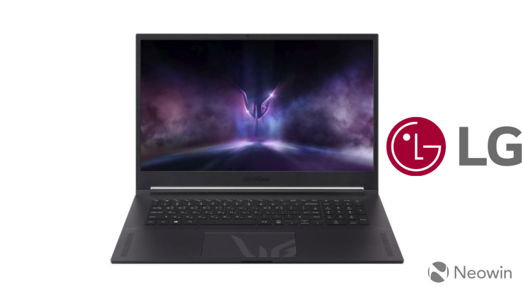 A graphic of LG&039s Ultragear 17G90Q gaming laptop