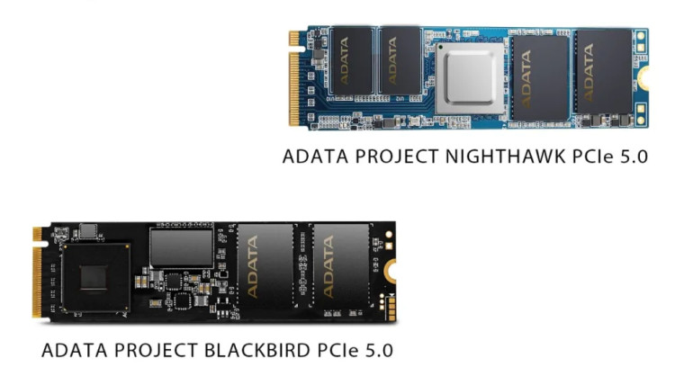 ADATA Project Nighthawk and Project Blackbird PCIe 50 SSDs