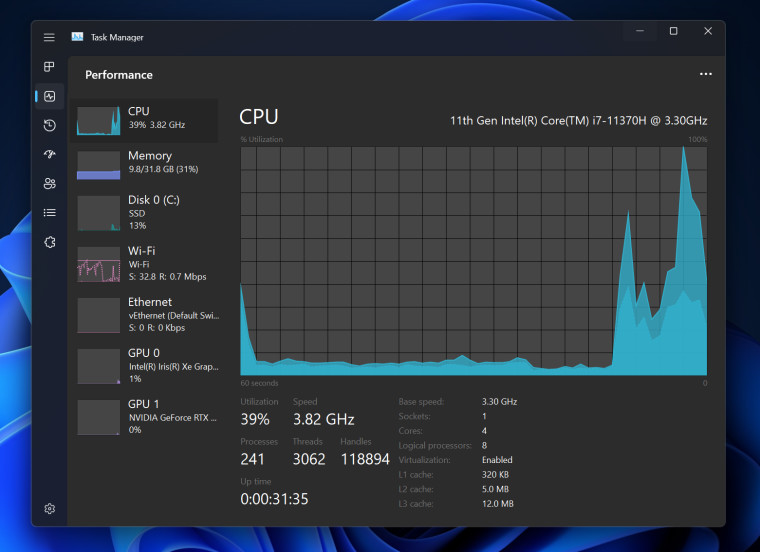 Task Manager efficiency mode