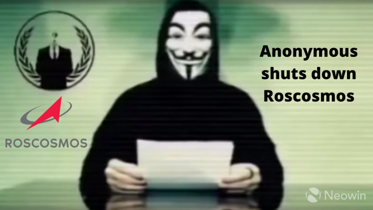 Anonymous shuts down Roscosmos