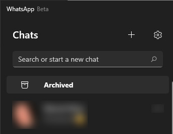 WhatsApp Beta Archive Chats