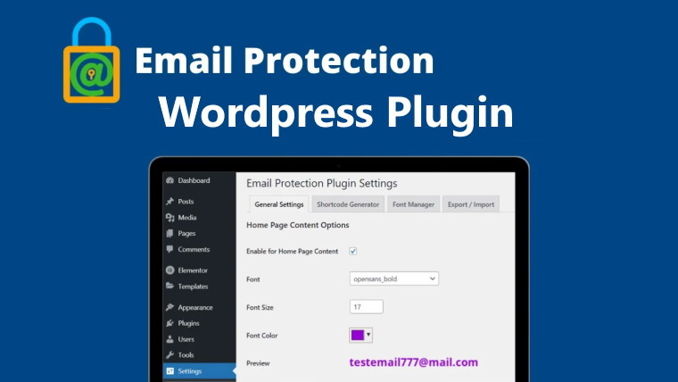 Email protection plugin for WordPress