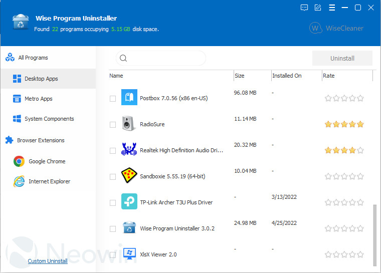 Wise Program Uninstaller 3.1.3.255 for windows download