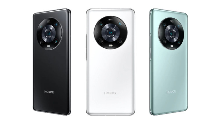 The Honor Magic 4 Pro in three colors