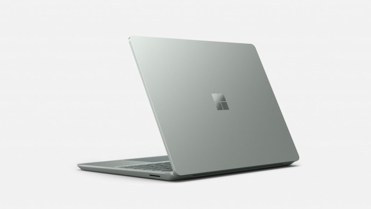 The Surface Laptop Go 2 in the new Sage color