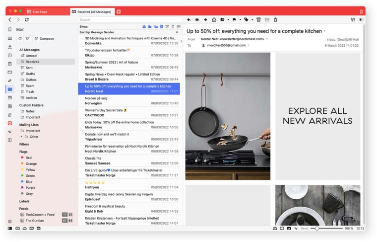 Vivaldi Mail 10 email client stable release out with Calendar and Feed Reader