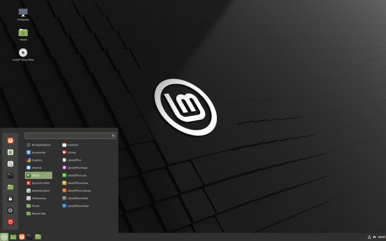 A screenshot of Linux Mint 21