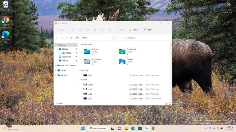 File Explorer open on Windows 11 desktop