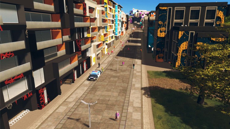 Cities Skylines Plazas & Promenades expansion screenshot