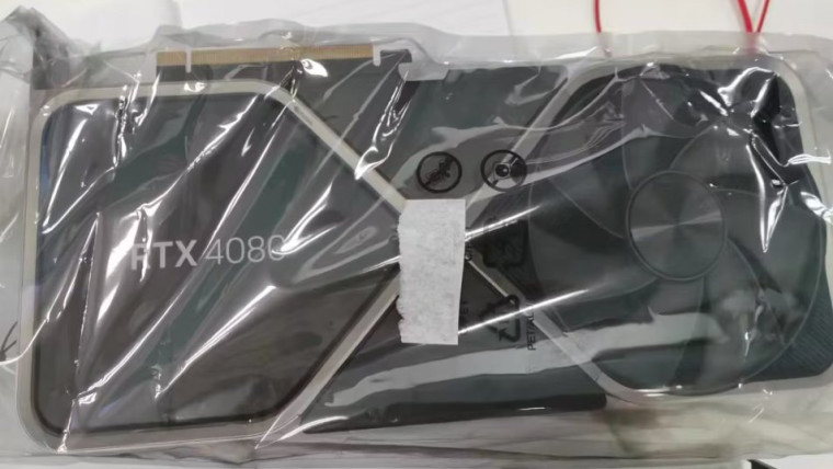 Purported pic of Nvidia RTX 4080 wrapped in plastic