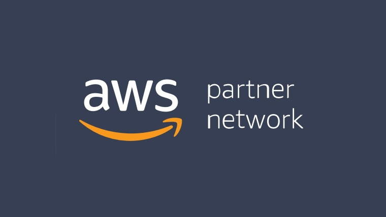 aws partner network logo dark background