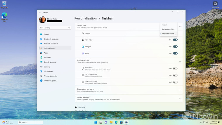 How to enable Taskbar search in Windows 11 Build 22623.870 - Neowin