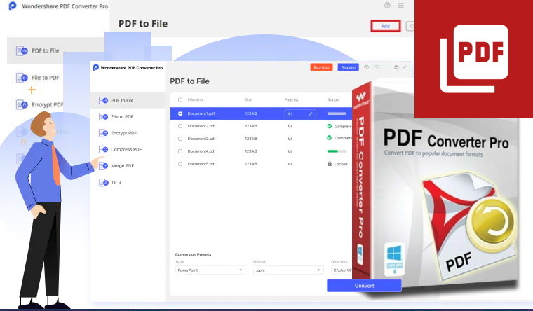 PDF converter pro software example