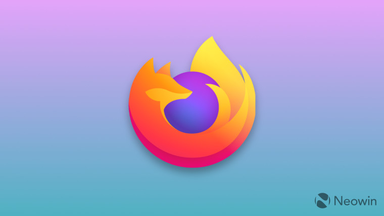 A Firefox logo with a gradient in the background