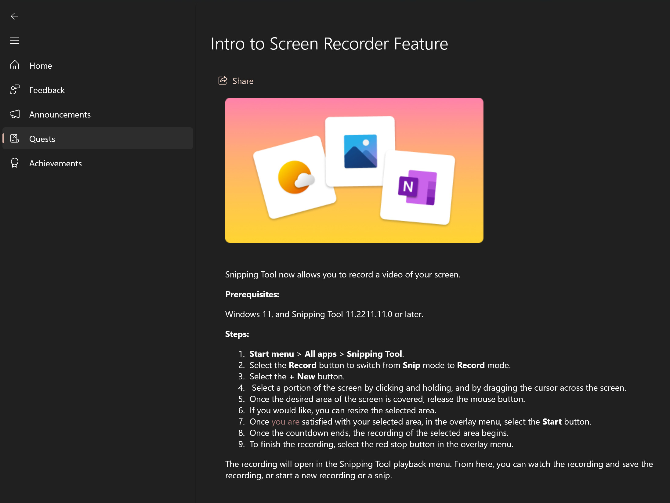 Bug Bash Quest Spills The Beans On Windows 11 Snipping Tool Screen 