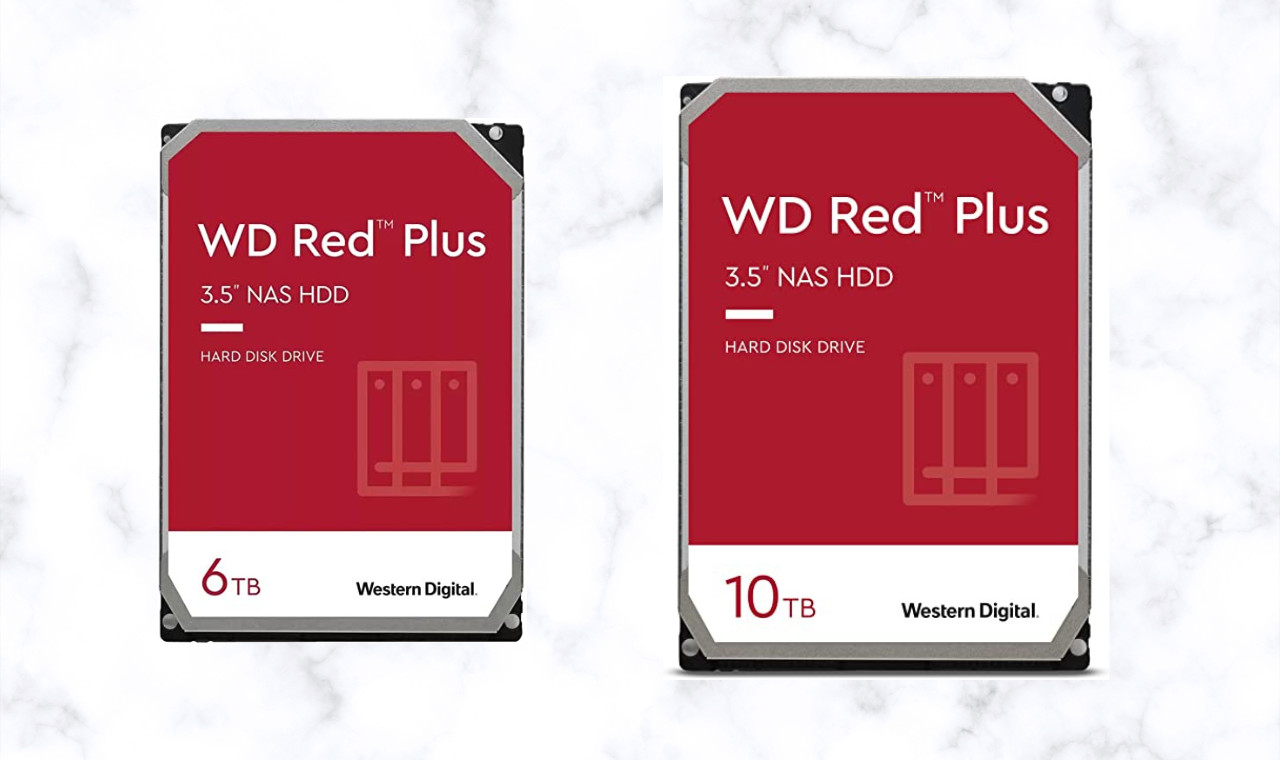 WD Red Plus 10TB and 6TB NAS HDDs available at discounted prices