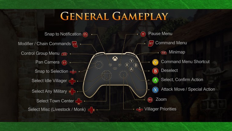 Age of Empires II gamepad controls